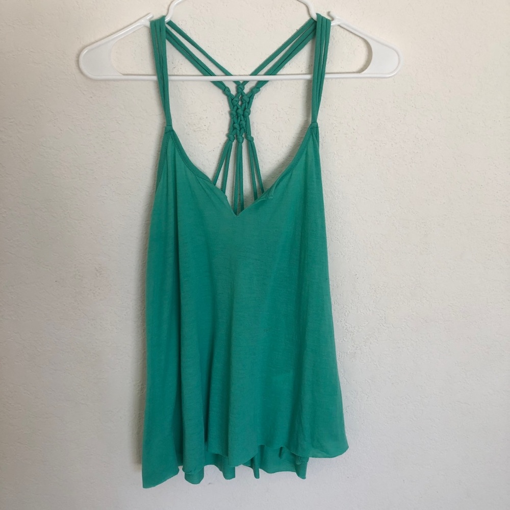 RVCA flowy summer top green size XS